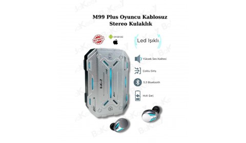 M99 Plus Kablosuz Oyuncu Kulaklığı